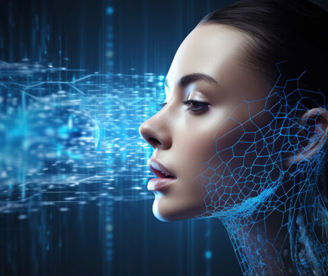 Artificial Intelligence Entity Using Voice to Communicate as Represented by Soundwave - Natural Language Processing - NLP - Speech Recognition - Conversational AI and Computational Linguistics Concept