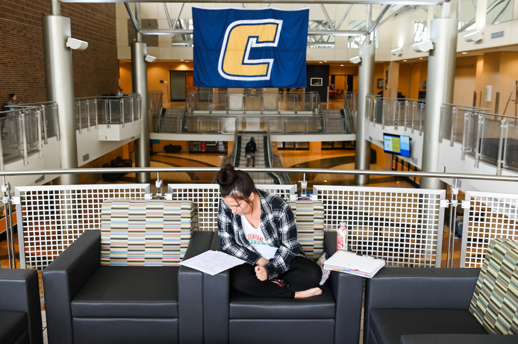 Students studying in the UC