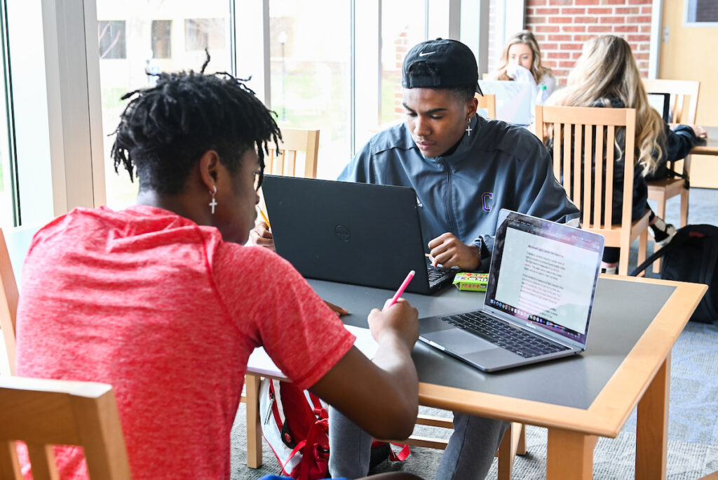 Students study, Tuesday, Feb. 22, 2020 on campus.