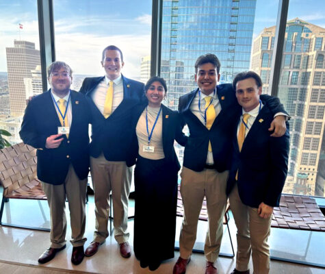 People smiling at camera