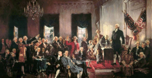 Portrait of the Constitution signing