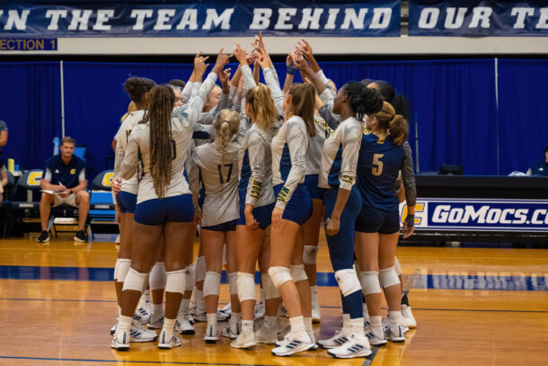 The Mocs volleyball team begins the home portion of the campaign on Friday, hosting the Chattanooga Classic at Maclellan Gym. Photo by Ray Soldano/GoMocs.com.