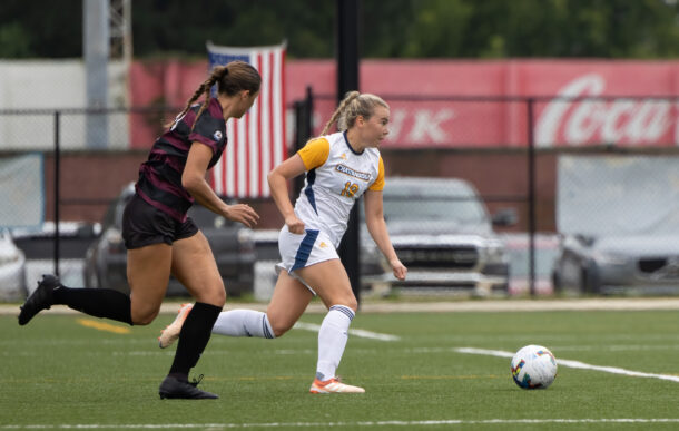 Junior Birna Johannsdottir and the women’s soccer team takes on Samford on the UTC Sports Complex pitch Friday at 6 p.m. The Mocs are 4-0 in Southern Conference play for the first time since 2004. Photo credit: Chattanooga Athletics/Phil Thach.