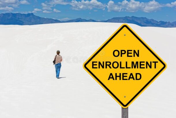 Open Enrollment sign