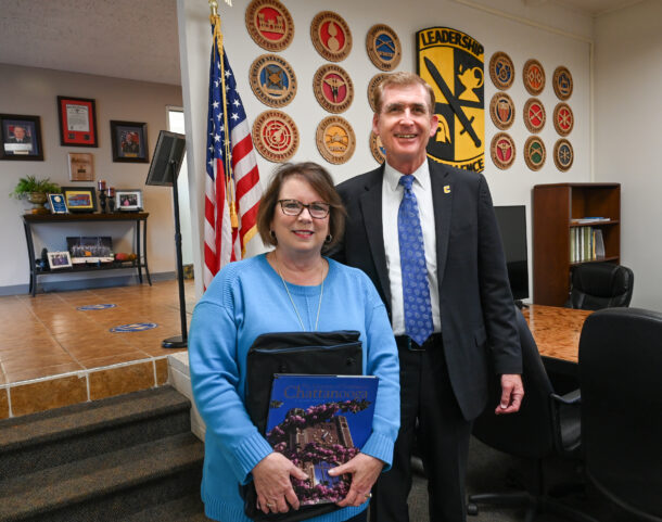 Coffee with the Chancellor, Wednesday, Oct. 19, 2022 in the Military Science building.