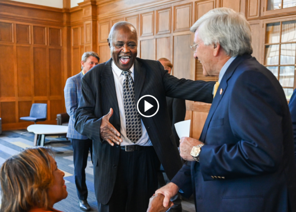 James Moreland, left, and Tennessee State Sen. Todd Gardenhire