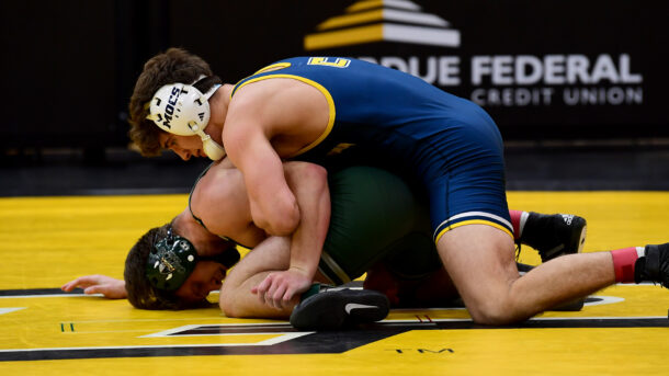 Sophomore Mocs wrestler Jackson Hurst (photo courtesy of Purdue University).