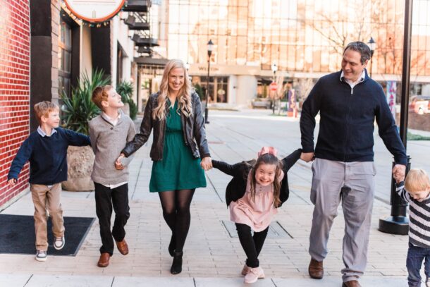 The Isaacson family, from left: Jake, Josh, Jennifer, Emma, Jason and Lincoln. Photo provided by Jennifer Isaacson.