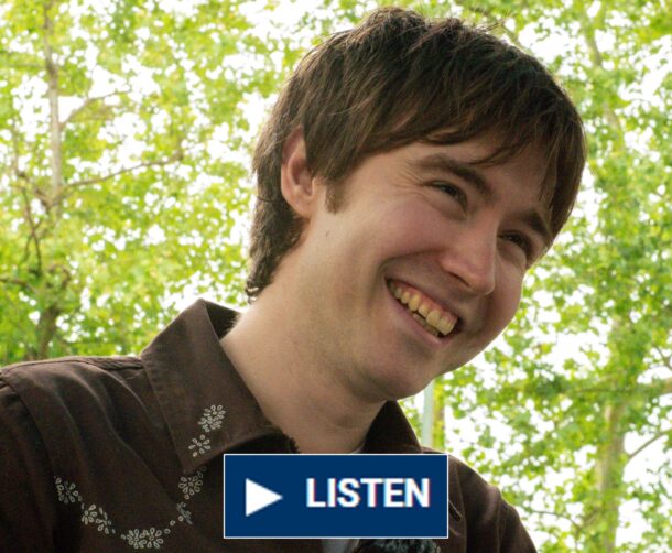 Matt Maltese met with WUTC's Haley Solomon at Shaky Knees 2023. Photo by Nessa Parrish/WUTC.
