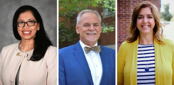 President's Award winners (from left): Dr. Abeer Mustafa, Dr. David Rausch, Dr. Michelle Rigler