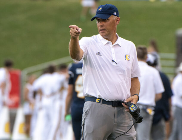 Mocs Head Coach Rusty Wright (photo credit: Billy Weeks)