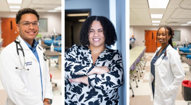 From left: Kendrick Cox, Destini Givens, Emmanuella Ingabire (photos courtesy of Blue Cross Blue Shield of Tennessee)