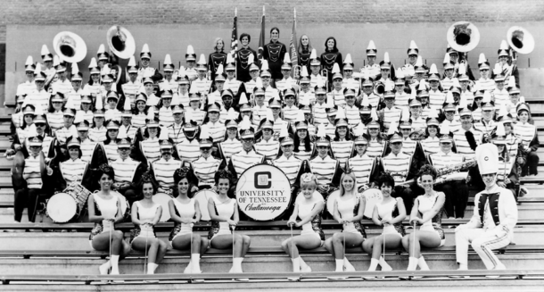 1969 UTC Marching Band (photo courtesy of Department of Music)