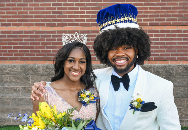 Dominique Harris and Tred Hill, the 2023 Mocs Homecoming Queen and King