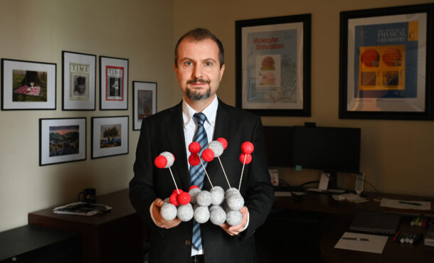 Assistant Professor of Mechanical Engineering Murat Barisik is the principal investigator on a research grant looking at how things move and change in a particular gas environment seen in many applications—such as protecting spacecraft from heat. 