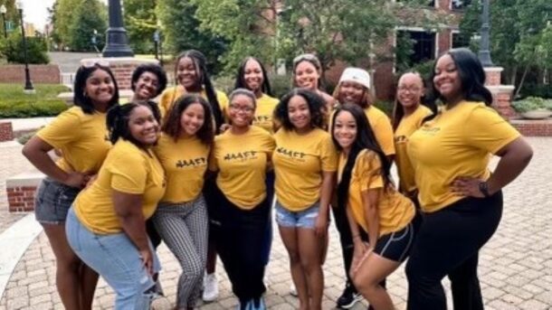The UTC NAACP executive board includes: Bottom row, from left, Samara Graves, Sierra Mitchell, Sydney Jones, Amani Reid, Trinity Carroll and Nia Hardin. Top row, from left, Camryn Ellis, Dominique Harris, Nia-Grace Sharp, Kaiya Walls, Shakara Pankey, Alivia Lacy and Christiana Appling.