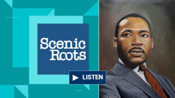 Portrait of Martin Luther King Jr. by Chattanooga artist Jerry Allen.