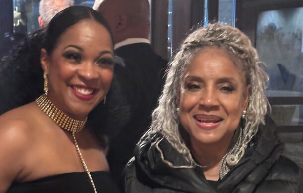 Stacy Lightfoot and actress Phylicia Rashad, dean of the Chadwick A. Boseman College of Fine Arts at Howard University.