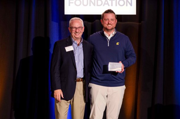 UTFI President and CEO Kerry Witcher, left, and Ryan Jones