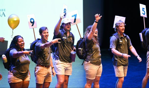 UTC orientation leaders at the first summer session last Wednesday