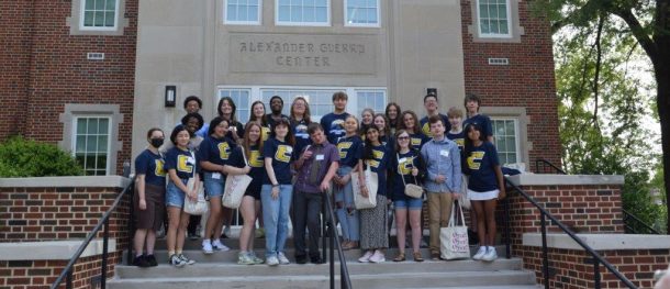 “The Supreme Court and My Hometown” high school student participants and their college mentors. Photo by Judge Curtis L. Collier.