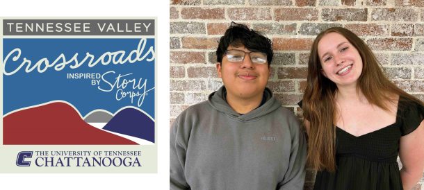 Communication major Dandy Diaz, left, and exercise and health science student Shelby Harlan 