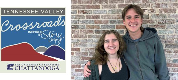 Communication major Megan Batson, left, and creative writing major David Elliott