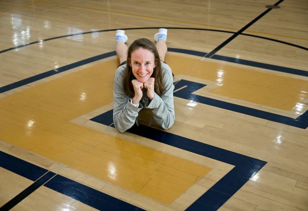Dr. Liz Hathaway is a faculty-in-residence member in West Campus student housing. 
