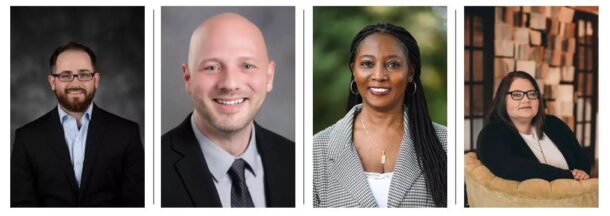 The Recidivism Reduction Initiative principal investigators from UTC include (from left) criminal justice faculty members Dr. Andrew Denney, Dr. Rick Dierenfeldt, Dr. Gale Iles and Dr. Sherah Basham.