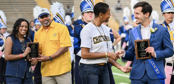 Public Service Award winners Nevaeh Morris (left) and Jordan Walker (right).
