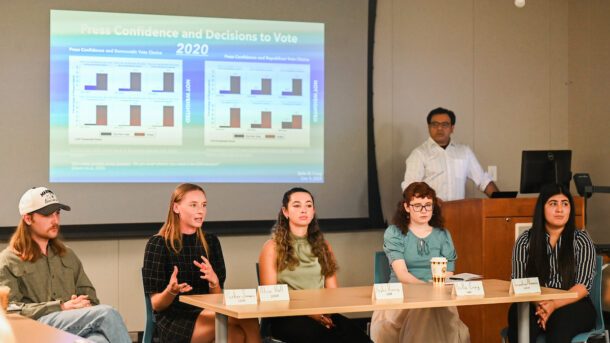 The Sweet Research Series recently featured political science student presenters.