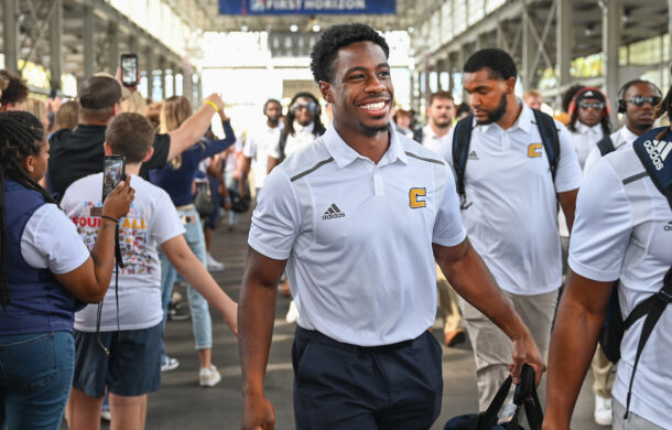 Mocs football player Reuben Lowery III, shown here on Homecoming 2024, is a member of the NCAA Football Oversight Committee/Student-Athlete Connection Group.