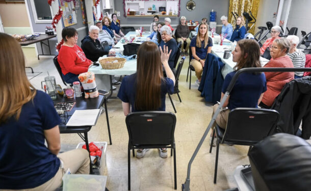 UTC occupational therapy students participated in a SETAAAD/UTC community outreach event at the Whitwell Senior Center.