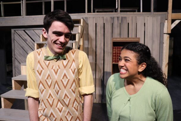 Liam Phillips (left) as Billy Cane and Miller Richardson as Margo Crawford.