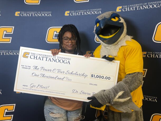 ChattState student India Studyvent received a $1,000 scholarship to UTC.