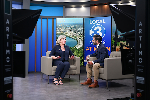 Chancellor Lori Bruce did a live interview with Paul Shahen  at the Local 3 studios.
