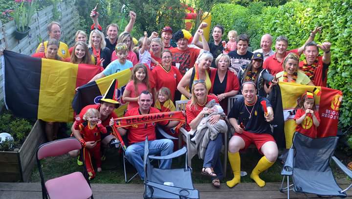 Emma’s family and friends at home Skype her to watch Belgium soccer games