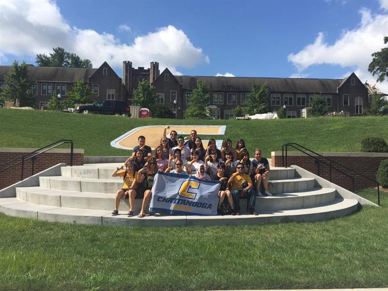 Students show school pride and give a Power C!