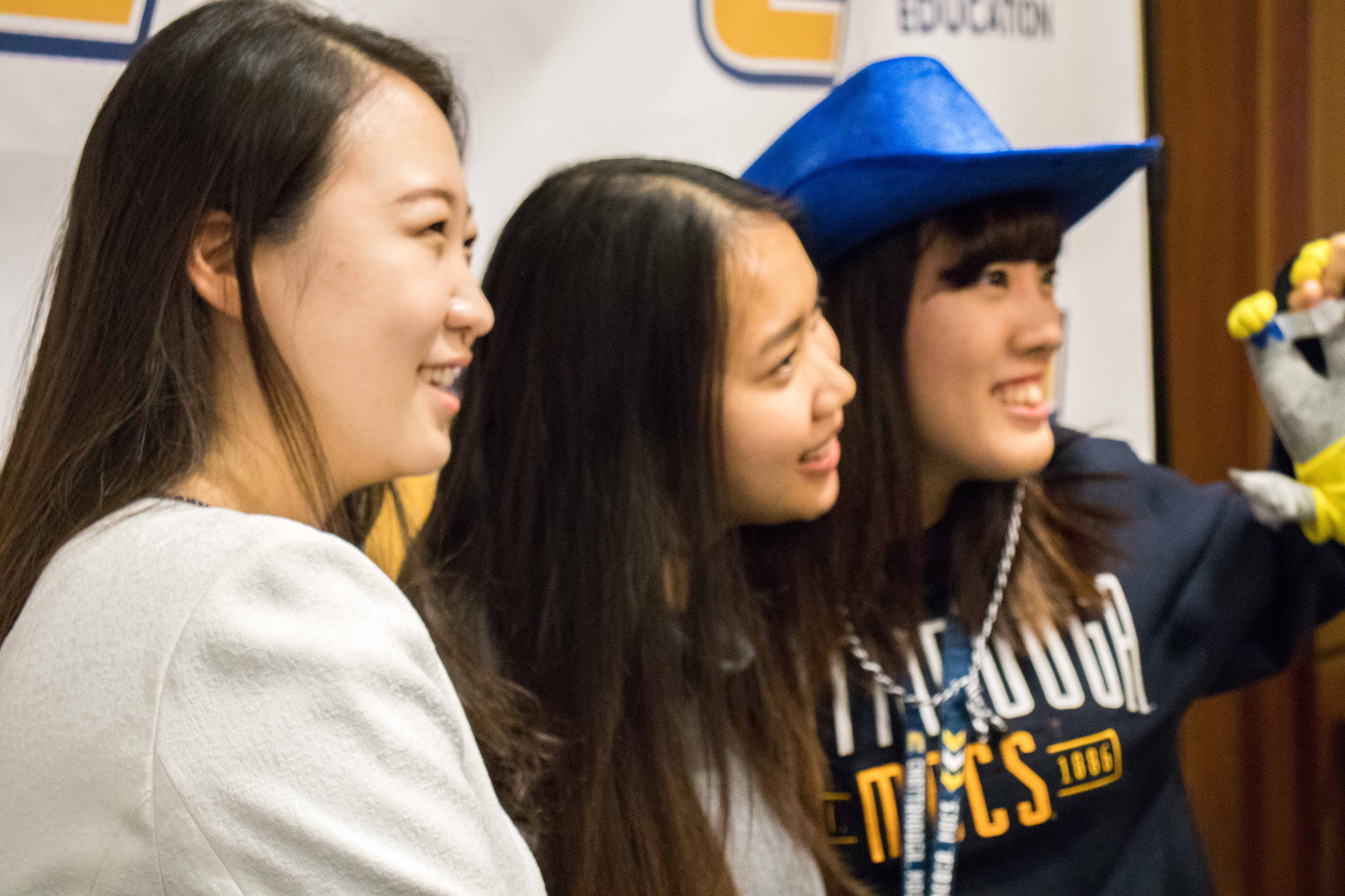 Smiles all around while taking group photos!
