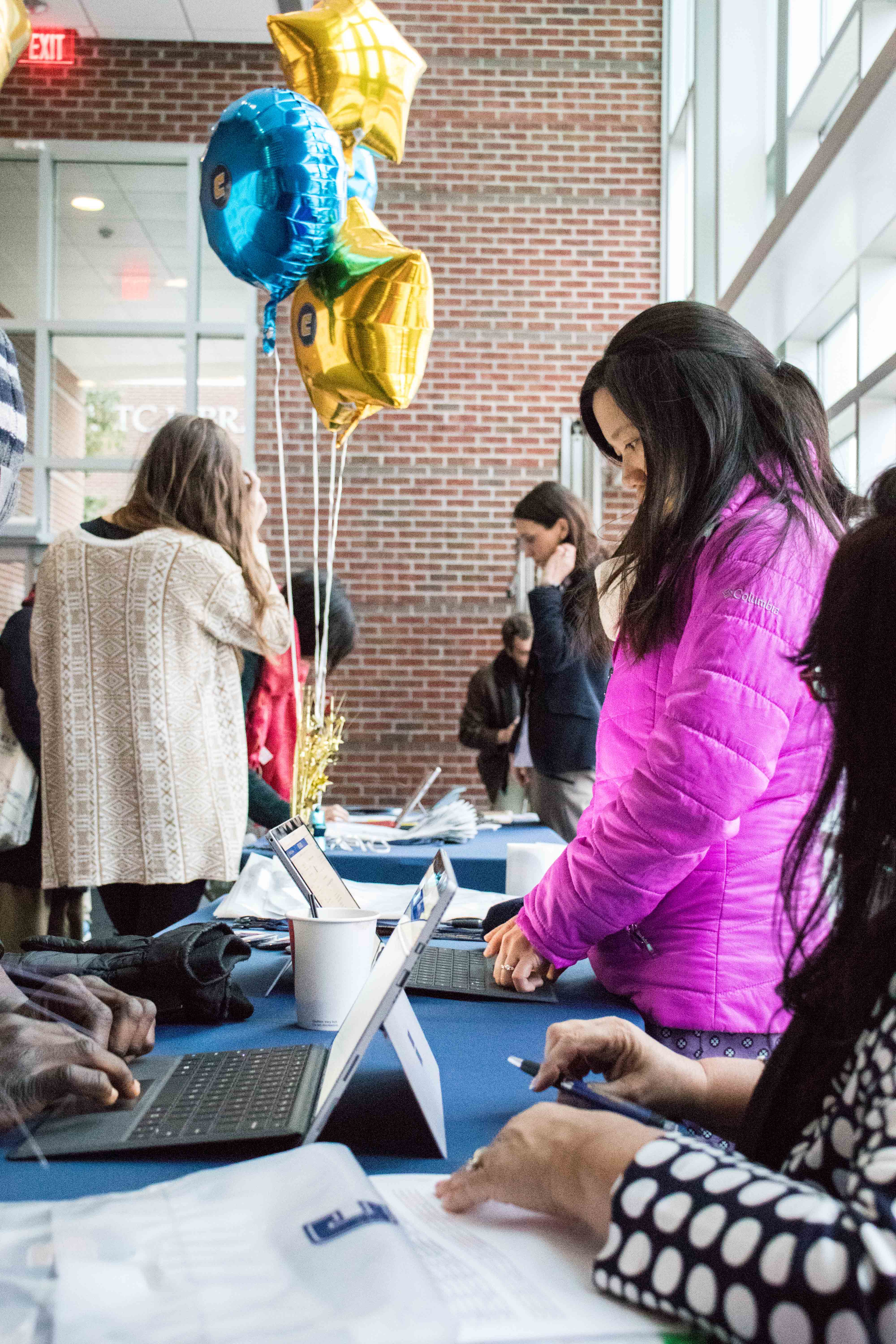 Faculty helps students register for the semester ahead!