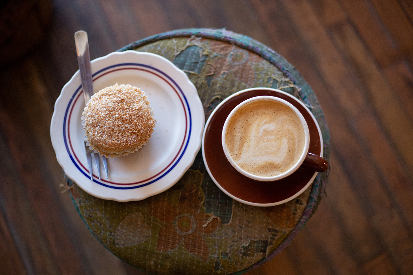 Delicious house made pastry and hand poured latte at Mean Mug