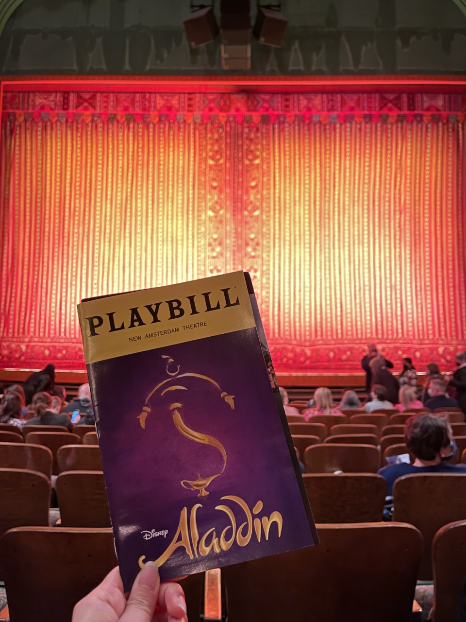 playbill for Aladdin on Broadway