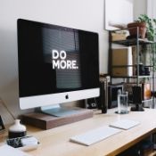 a computer screen with the words do more on it