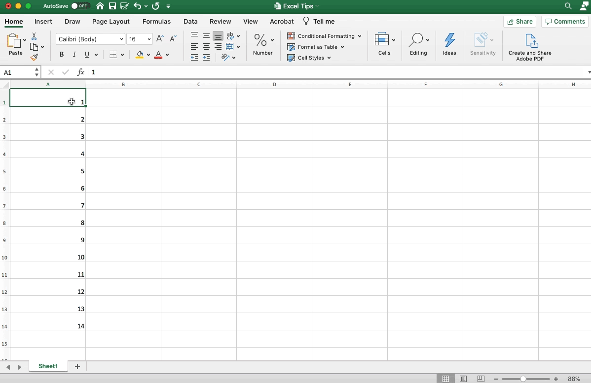 highlight numbers excel