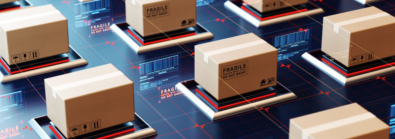 freight boxes waiting to be shipped