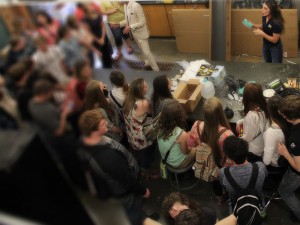 Chem-E car demonstration to students from North Alabama
