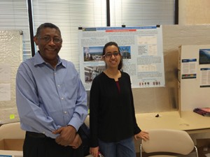 Dr. Adelman Karrar and student Mariana Kamel