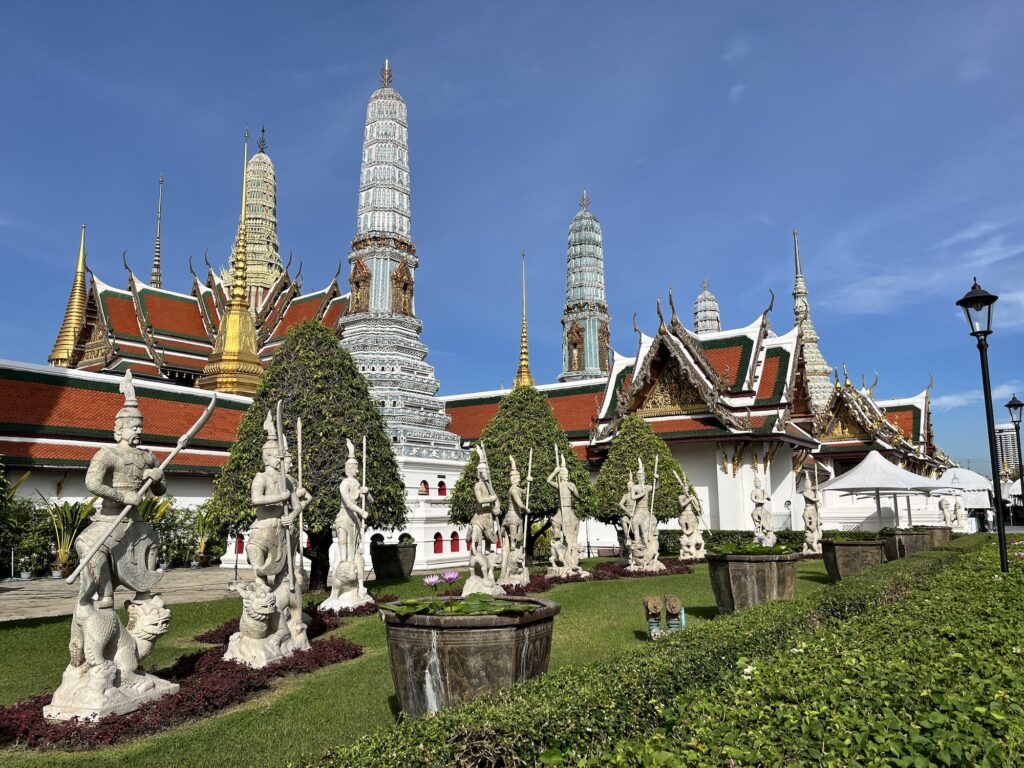 Temple of the Emerald Buddha complex on the grounds of the Royal Palace in Bangkok