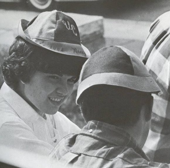University of Chattanooga students wearing their Rat Week caps.