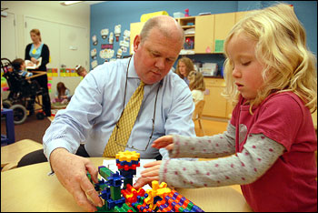 McWilliam working with child